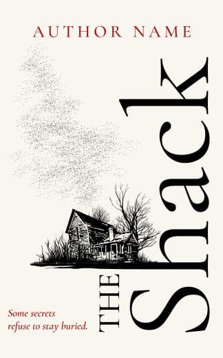 Pre-made Horror, Mystery, Thriller & Suspense Ebook Cover: Premade Literary Thriller Book Cover Design – Psychological Mystery | Southern Gothic | Minimalist Suspense & Dark Fiction