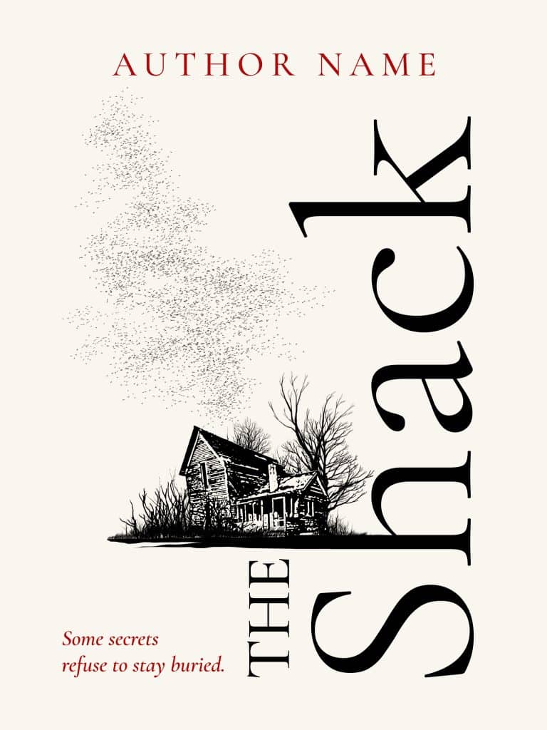 Gritty Book Premade Literary Thriller Book Cover Design – Psychological Mystery ...