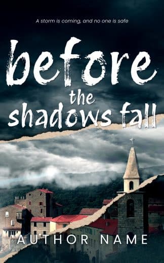 Ready Made Horror, Mystery, Thriller & Suspense Book Cover: Dark Atmospheric Mystery Thriller Premade Book Cover - Moody Mountain Village Horror | Small Town Secrets & Suspense