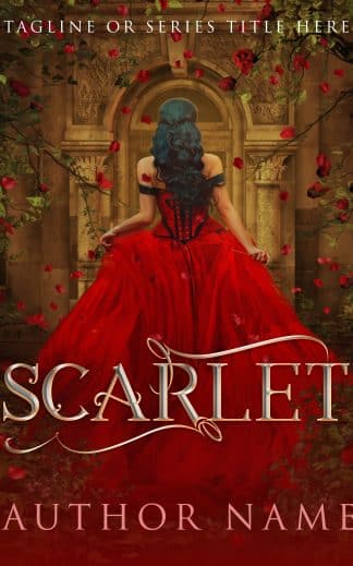 Pre-made Fantasy, Historical Fiction, Romance Ebook Cover: Scarlet