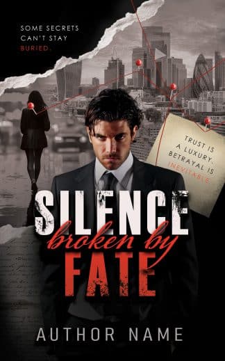 Premade Action & Adventure, Mystery, Thriller & Suspense Book Cover: Silence broken by Fate