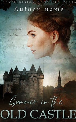 Premade Historical Fiction, Literary Fiction Book Cover: Summer in the old Castle