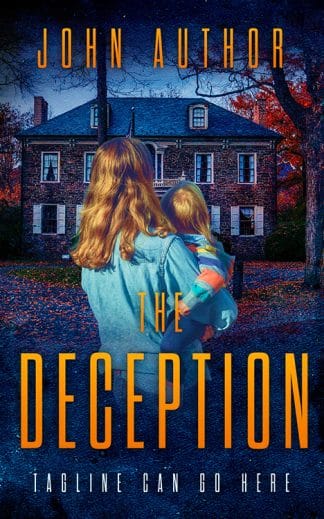 Premade Thriller & Suspense Book Cover: The Deception