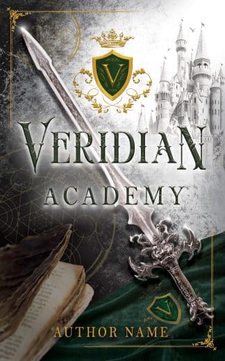 Pre-made Action & Adventure, Fantasy, Young Adult Ebook Cover: Veridian Academy