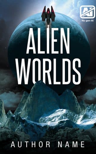 Pre-made Sci-Fi Book Cover: Alien Worlds