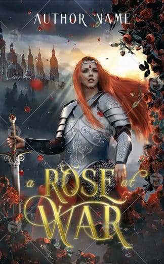 Premade Fantasy, Historical Fiction, Romance Cover Design: a Rose at War