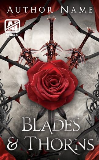 Premade Action & Adventure, Fantasy, Paranormal Book Cover: Blades & Thorns