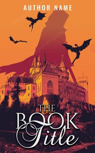 Ready Made Fantasy Book Cover: Warrior and dragons