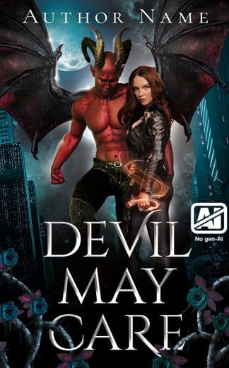 Pre-made Fantasy, Paranormal, Romance Book Cover: Devil May Care