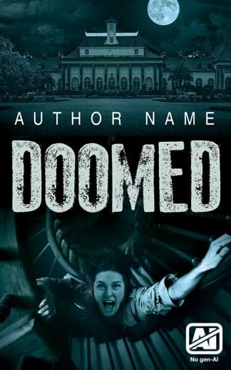 Pre-made Horror, Thriller & Suspense Book Cover: Doomed