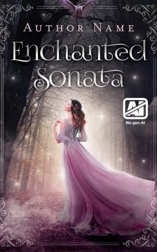 Premade Fantasy, Paranormal, Romance Book Cover: Enchanted Sonata