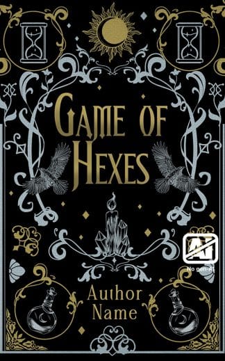 Pre-made Fantasy, Paranormal Book Cover: Game of Hexes