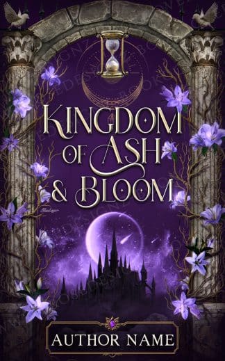 Premade Fantasy, Romance Book Cover: Kingdom of Ash and Bloom