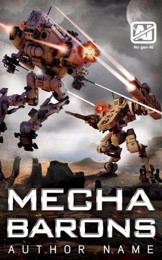 Ready Made Sci-Fi Cover Design: Mecha Barons