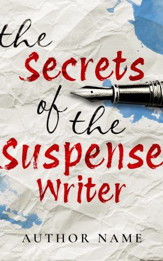 Ready Made Literary Fiction, Thriller & Suspense, Mystery Cover Design: Premade Book Cover: Classic Mystery & Meta-Fiction Whodunnit (Vintage Writer) | The Secrets of the Suspense Writer