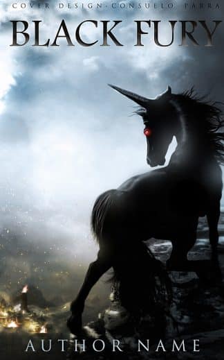 Pre-made Action & Adventure, Fantasy, Mystery Ebook Cover: Black fury