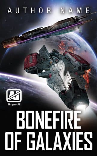 Premade Sci-Fi Book Cover: Bonefire of Galaxies