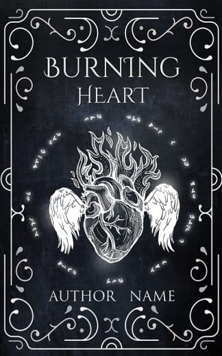 Ready Made Fantasy, Paranormal Book Cover: Burning Heart (Ebook and paperback)