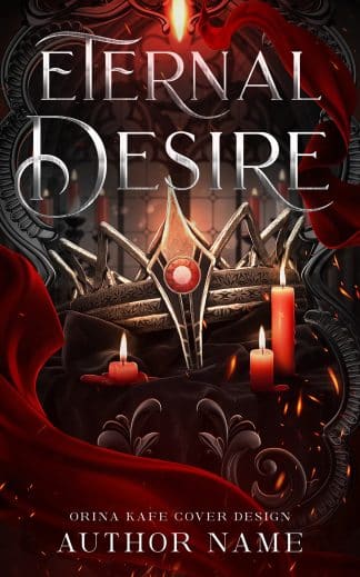 Pre-made Fantasy, Paranormal, Romance Book Cover: Eternal Desire (Romantasy, Dark Romance)