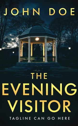 Pre-made Mystery, Thriller & Suspense Book Cover: The Evening Visitor