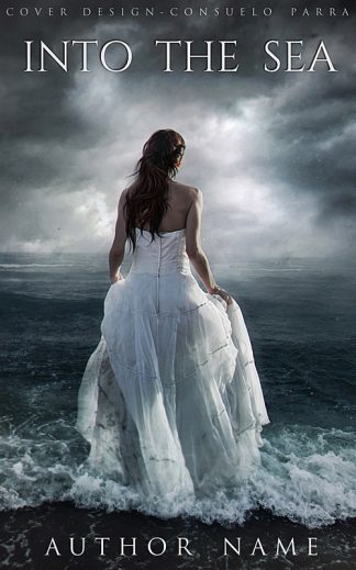 Pre-made Fantasy, Literary Fiction, Romance Book Cover: Into the sea
