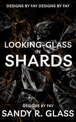 Pre-made Fantasy, Romance Cover Design: Looking Glass in Shards romantasy or fae romance