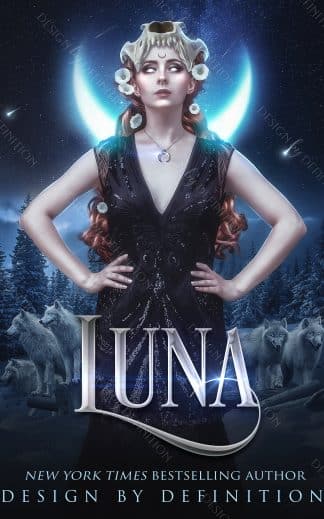 Pre-made Fantasy, Paranormal, Romance Book Cover: Luna