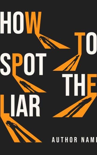 Ready Made Mystery, Non-Fiction, Thriller & Suspense Ebook Cover: Premade Psychological Thriller Book Cover – Minimalist Mystery | True Crime & Suspense Typography
