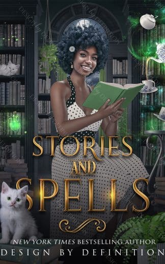 Pre-made Cozy, Fantasy, Paranormal Book Cover: Stories and Spells paranormal cosy cover