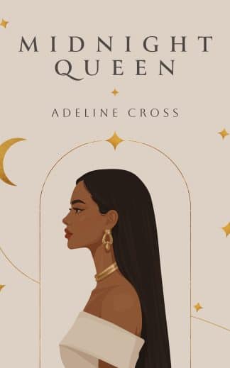 Pre-made Fantasy, Romance Book Cover: Illustrated Fantasy Romance Premade Book Cover – Celestial Moon & Stars Queen, Princess, Young Adult Original Art