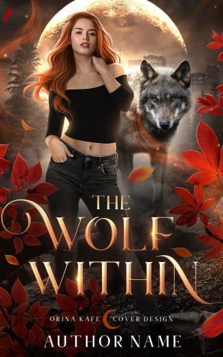 Pre-made Fantasy, Paranormal, Romance Ebook Cover: The Wolf Within (Wolf Shifter Romance, Urban Fantasy)