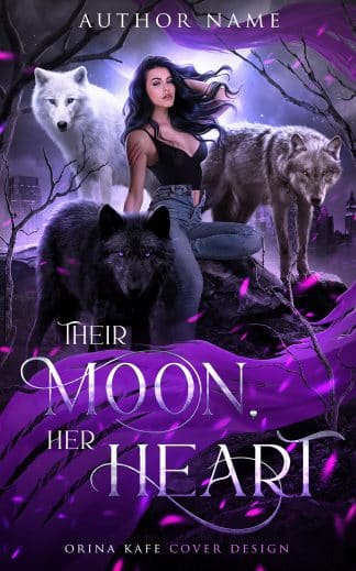 Premade Fantasy, Paranormal, Romance Cover Design: Their Moon, her Heart (Wolf Shifter Romance, Reverse Harem)