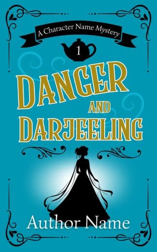 Premade Cozy, Historical Fiction, Romance Book Cover: Danger and Darjeeling
