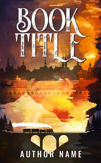 Ready Made Fantasy, Mystery, Steampunk Book Cover: Train journey