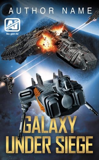 Premade Sci-Fi Ebook Cover: Galaxy Under Siege