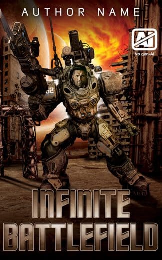 Premade Sci-Fi Cover Design: Infinite Battlefield