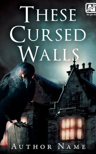 Premade Horror Ebook Cover: These Cursed Walls