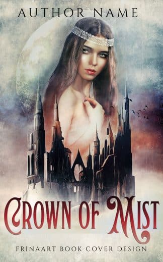 Pre-made Fantasy, Mystery, Young Adult Cover Design: Crown of Mist — Atmospheric Fantasy Premade Cover