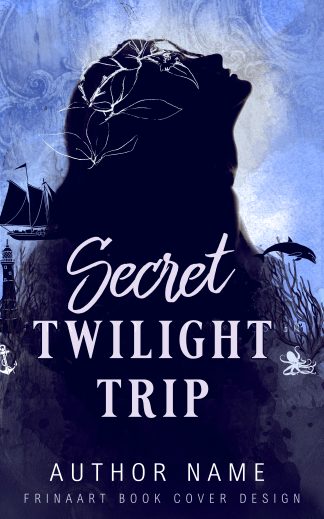 Pre-made Historical Fiction, Literary Fiction, Non-Fiction Ebook Cover: Secret Twilight Trip — Atmospheric Psychological Fiction Premade Cover