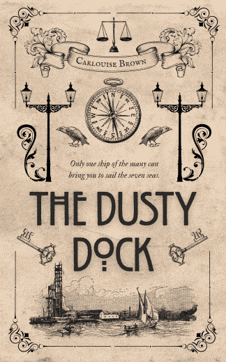 Premade Fantasy, Historical Fiction, Mystery Ebook Cover: The Dusty Dock