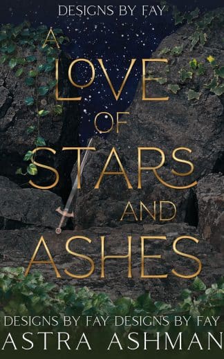 Ready Made Fantasy, Romance Cover Design: A Love of Stars and Ashes romantasy fantasy romance