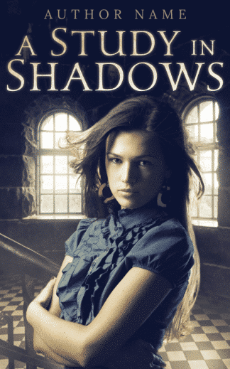 Pre-made Historical Fiction, Mystery, Young Adult Book Cover: A Study in Shadows