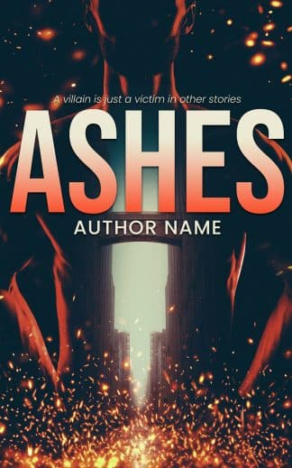 Pre-made Action & Adventure, Dystopia, Fantasy Cover Design: ASHES - Urban Fantasy & Dystopian Action Premade Book Cover