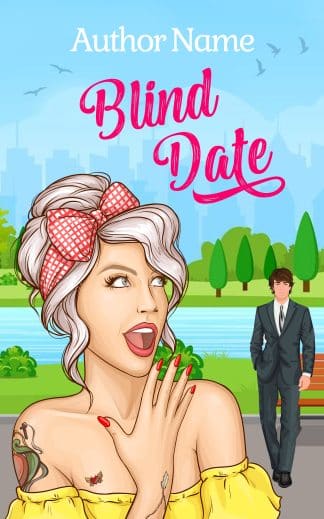 Pre-made Chick Lit, Comedy, Romance Ebook Cover: Blind date