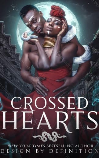 Premade Fantasy, Paranormal, Romance Book Cover: Crossed Hearts Paranormal Romance cover