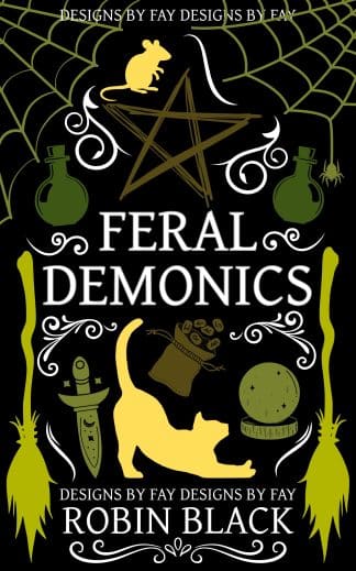 Premade Cozy, Fantasy, Paranormal Ebook Cover: Feral Demonics cozy fantasy romance