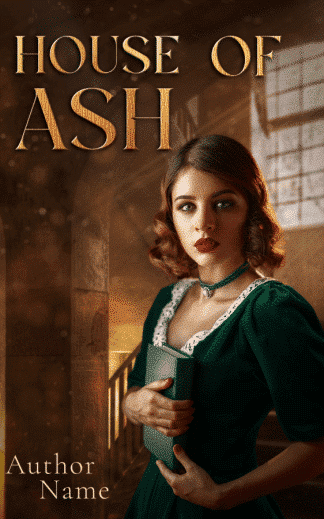 Premade Historical Fiction, Mystery, Paranormal Book Cover: House of Ash