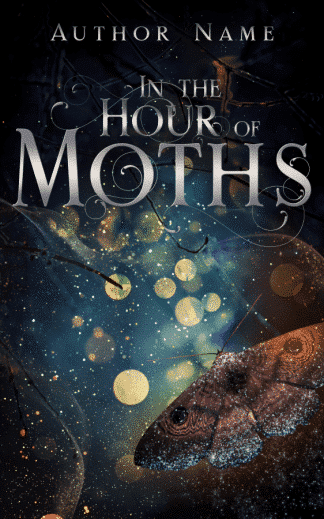 Ready Made Literary Fiction, Romance Book Cover: In The Hour of Moths