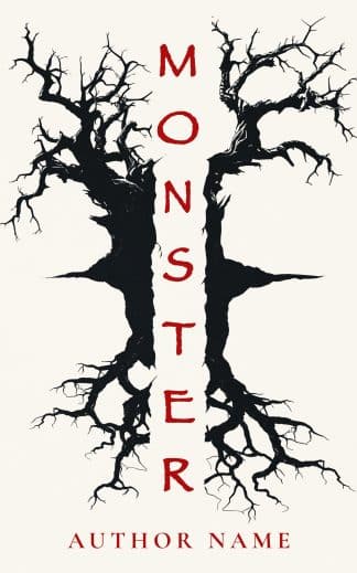 Pre-made Fantasy, Horror, Paranormal Cover Design: MONSTER - Psychological Horror & Dark Thriller Premade Book Cover