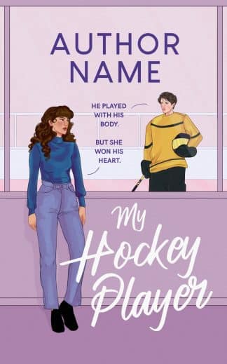 Premade Literary Fiction, Romance, Young Adult Cover Design: Illustrated Romance Book Cover | My Hockey Player